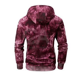 Low Moq Tie Dye Hoodies Top Fashion Tie Dye Hoodies para hombres Buena calidad 100% Cotton Tie Dye Hoodies para hombres - Product Image 2
