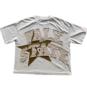 T-shirt pour homme en coton de luxe 250 g/m², imprimé sérigraphié sur le devant, effet délavé vintage, coupe classique - Product Image 2