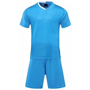ชุดเครื่องแบบฟุตบอล Unisex สำหรับผู้ใหญ่ชุดเสื้อแขนสั้นแบบยืดแห้งเร็วทำจากโพลีเอสเตอร์100% - Product Image 2