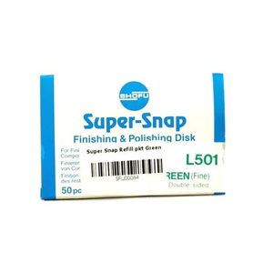 Disco de Pulido Dental Super Snap L501 Verde Fino para Restauraciones de Composite, Paquete de 50 Unidades - Product Image 2
