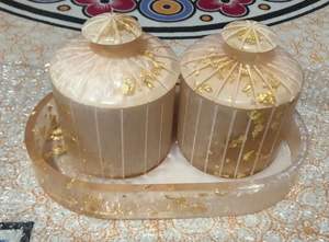 Tarro decorativo de estatua de Waterford para almacenamiento de decoración del hogar impermeable pintado a mano excelente modelo patrón resina artesanía negocios - Product Image 2