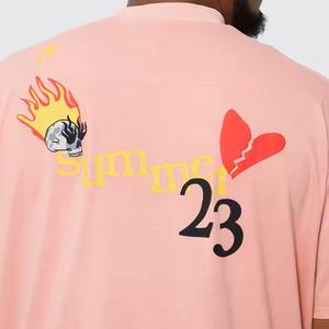 Camisetas de hombre más vendidas 100% algodón peso ligero de alta calidad ajuste suelto diseño liso nueva colección - Product Image 6