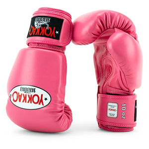 Gants de boxe en cuir de vachette rose vif 16oz haut de gamme 14oz PU Matrix technologie avancée fabriqué tailles spécifiques pour le sport - Product Image 4