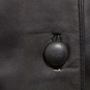 Stylish Genuine Leather Quilted Waterproof Biker <b>Jacket</b> for <b>Women</b> Comfortable Casual Daily Outerwear with Breathable Feature - Product Image 3