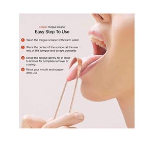 Limpiador de lengua de cobre puro de último diseño, raspador de lengua reutilizable con agarre manual, proveedor indio - Product Image 1