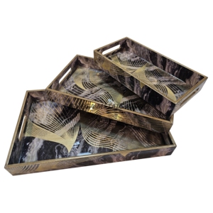 Bandeja de Madera de Acacia Hecha a Mano al por Mayor con Diseño Divertido de Cascanueces y Bordes de Madera Elegantes para un Estilo Moderno en el Hogar - Product Image 4