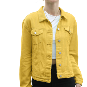 Chaqueta Vaquera de Mezclilla para Mujer, Nueva Moda, 100% Algodón, Transpirable, en Oferta, al Mejor Precio, Chaqueta Vaquera Personalizada para Mujer - Product Image 6