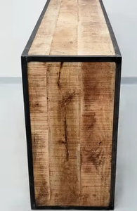 Solid Mango Wood and iron sideboard for Indoor <b>Outdoor</b> and Kitchen Dining Living Room Bedroom Bathroom <b>Storage</b> - Product Image 5