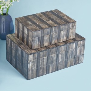 กล่องใส่เครื่องประดับทำมือฝังกระดูกเขาสัตว์ ดีไซน์พิเศษ เหมาะสำหรับเก็บเครื่องประดับ ของขวัญ หรือใช้ในบ้าน ในราคาสุดคุ้ม - Product Image 1