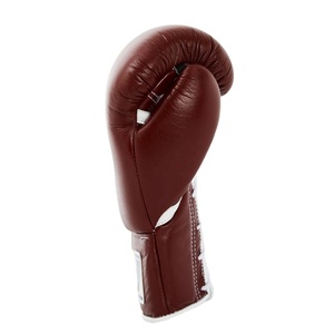 ถุงมือชกมวยหนังวัวแท้สำหรับมืออาชีพถุงมือฝึกชกมวย - Product Image 4