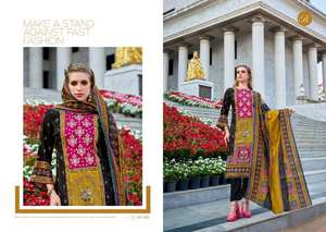 Collection de salwar kameez pour femmes, imprimé de créateur en coton exclusif avec travail manuel, disponible en gros pour les occasions spéciales - Product Image 2