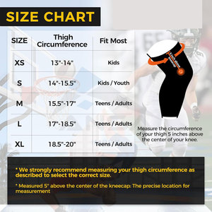 Genouillères pour la lutte, le basketball, le football et le volleyball, manchons de compression protecteurs pour les genoux pour les jeunes, les enfants et les adultes, noir - Product Image 3