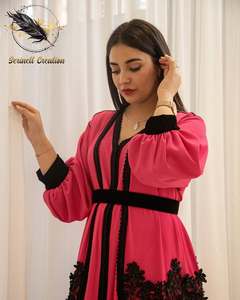 ชุดแม็กซี่แขนยาวสไตล์โมโรสคาฟตันสำหรับผู้หญิงลำลองหรูหรา - Product Image 6