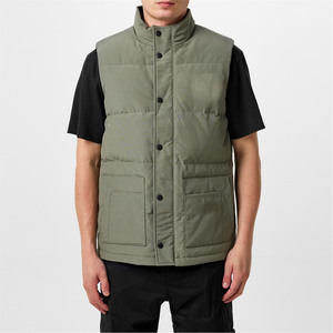 เสื้อกั๊กขนปลาปักเป้าสำหรับผู้ชายเสื้อแจ็คเก็ตสีพื้นคอตั้งระบายอากาศได้ดีแห้งเร็วสไตล์ใหม่สำหรับฤดูร้อน - Product Image 1