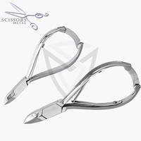 Coupe-ongles professionnels SM robustes à lame courbée, ouverture large de 4,5 pouces, double ressort de verrouillage, lame tranchante en acier inoxydable