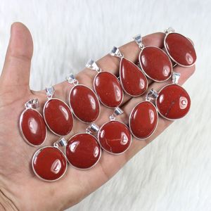 Increíble Colgante de Jaspe Rojo para la Fabricación de Joyería de Plata, Suministro al por Mayor, Colgante con Engaste de Bisel - Product Image 5