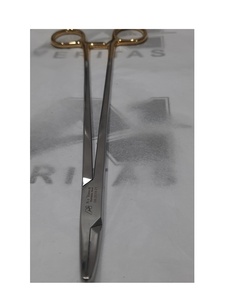 Portaagujas A-1 VERITAS de 24 cm, de carburo de tungsteno con revestimiento dorado, recto, reutilizable, instrumento quirúrgico, CE ISO 13485, para hospitales y clínicas. - Product Image 5