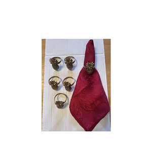 Anneau de serviette en laiton Design Antique fait à la main bon marché, anneau de serviette gravé et produit Offre Spéciale artisanat naturel - Product Image 1