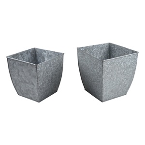 Nouveau Style galvanisé jardinière polyvalent couverts Caddy bac de rangement intérieur ou extérieur stockage fête couverts organisateur de bureau - Product Image 2