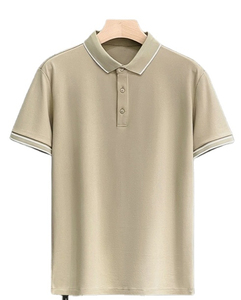 Nueva Camiseta de Alta Gama para Hombre, de Color Sólido, Manga Corta, Ropa de Verano para Hombre - Product Image 5