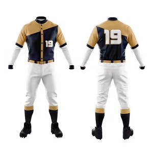 Nouveau style personnalisé en polyester fait maillot de baseball et jogger à vendre/uniformes de baseball de qualité supérieure - Product Image 6