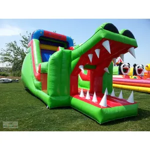 Grand toboggan gonflable en forme de crocodile pour parc d'attractions - Product Image 2