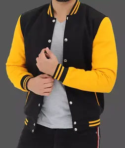 Chaqueta Universitaria Clásica para Hombre con Estampado Decorativo, Ajuste Atlético, Cómoda, Cálida, para Otoño e Invierno, Ropa Deportiva o de Moda - Product Image 3
