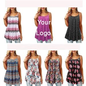 Haute qualité et pas cher 100% coton couleur unie classique confortable sans manches femmes LOGO ici débardeurs du Bangladesh - Product Image 4