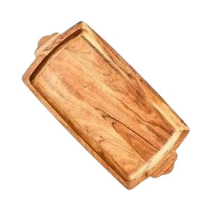 Plateau de service en bois de conception tendance plateau en bois de qualité supérieure avec poignées en métal pour vente chaude accessoires de cuisine pour la maison - Product Image 4