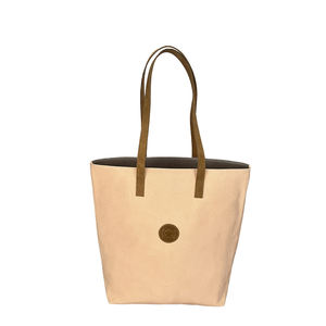 Mignon sac fourre-tout en toile de Bohème bicolore Pugmark pour femmes populaire Vintage fermeture à glissière étanche pour le travail Shopping en plein air - Product Image 1