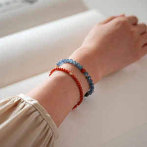 Bracelet en Quartz Clair Naturel, Obsidienne et Agate 6mm – Bijou Délicat de Guérison et de Protection en Cristal – Cadeau Spirituel – Vente en Gros pour Femmes - Product Image 4