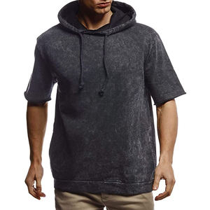 Sweat à capuche pour hommes brodé de logo personnalisé de haute qualité Full Face Zip Dtg pour sweat-shirt thermique imprimé bouffant 100% coton - Product Image 1