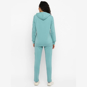 Survêtement long en tricot uni décontracté pour femme de haute qualité, coupe régulière, polyester - Product Image 2