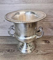 Bol de refroidisseur de vin en métal aluminium de luxe stockage de bouteille de vin sur pied seau à glace seau à champagne en aluminium