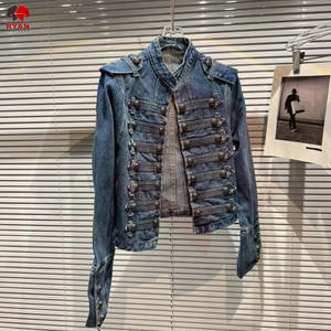 Veste en jean pour femmes, style streetwear tendance, logo personnalisé, tissu de haute qualité, approvisionnement direct d'usine - Product Image 3