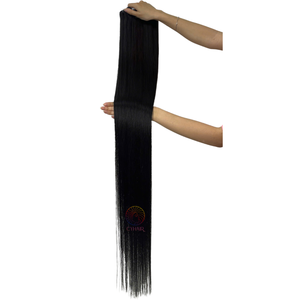 Precio de fábrica 100% cabello Remy humano Real doble dibujado máquina doble trama cruda vietnamita sedoso cutícula alineada hueso pelo liso - Product Image 5