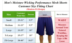 <b>Men's</b> Elastic Waist Moisture-Wicking Performance Active Mesh <b>Shorts</b> (100% Polyester S-5XL) - Product Image 4