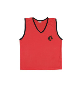 Gilet d'entraînement d'équipe en maille avec passepoil noir Vente en gros de gilets d'entraînement de football en maille vierge de haute qualité - Product Image 4