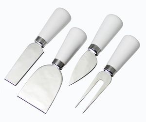 New Arrival Food Grade Colorful Wooden Thick Handle Stainless Steel <b>Cheese</b> Slicer & Spreader Tools <b>Set</b> - Product Image 6