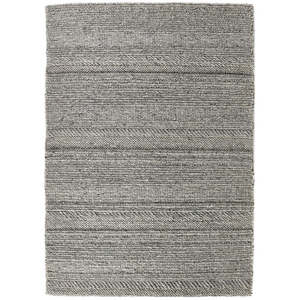 Chunky Handmade Wool Knitted <b>Rug</b> for Living Room <b>Boho</b> Modern Natural Grey Hallway Carpet - Product Image 1