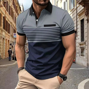 Camiseta de Verano para Hombre, 100% Algodón, Antiarrugas, Manga Corta, de Alta Calidad, Corte Regular, Transpirable, Diseño Liso - Product Image 5