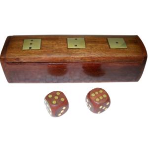 Wooden Box Inlay Polished Sheesham Wood Unique Design Home Decorative Item Top Item High Quality Wooden Games Square Shape <b>Dice</b> - Product Image 3
