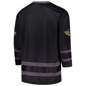 Maillot de hockey sur glace personnalisé pour hommes avec broderie appliquée Fourniture OEM Technique de sublimation Vêtements de hockey sur glace vierges - Product Image 6