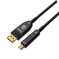 Câble optique AOC Mini DP 1.4 vers DP 1.4 8K, 8K60Hz 4K144Hz, fibre active pour longue distance