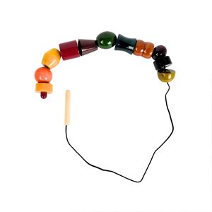 Compre guirnalda de cuentas de madera natural extra gruesa Cuentas de madera de colores personalizadas en forma y tamaño Entrega rápida desde la India - Product Image 5