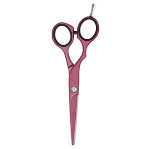 Tijeras de corte de pelo de peluquero de alta calidad, tijera de corte de pelo de belleza de Color granate, tijera de peluquería de acero inoxidable - Product Image 6