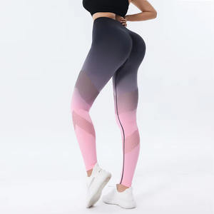 Pantalon de yoga taille haute pour femmes, respirant et personnalisé, legging de levage des fesses et des hanches pour femmes - Product Image 4