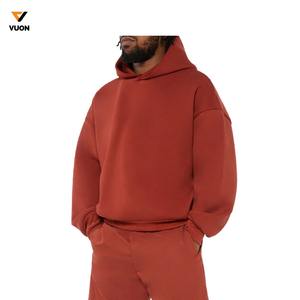 Venta al por mayor de los hombres de la mejor calidad Boxy Fit Sudaderas Unisex Sudaderas con capucha de lana de impresión personalizada de gran tamaño Hombres Hip Hop Sudaderas con capucha - Product Image 6