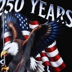 เสื้อยืดคุณภาพสูงขายส่งลายกราฟิก MURICA Eagle 1776-2026 เสื้อยืดยูนิเซ็กซ์ โพลีเอสเตอร์ 100% สไตล์ลำลอง สตรีทแวร์ ขายส่งจำนวนมาก - Product Image 4
