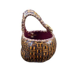 Cesta de Calabaza Orgánica Hecha a Mano para Decoración Rústica del Hogar, Almacenamiento y Exhibición - Product Image 3